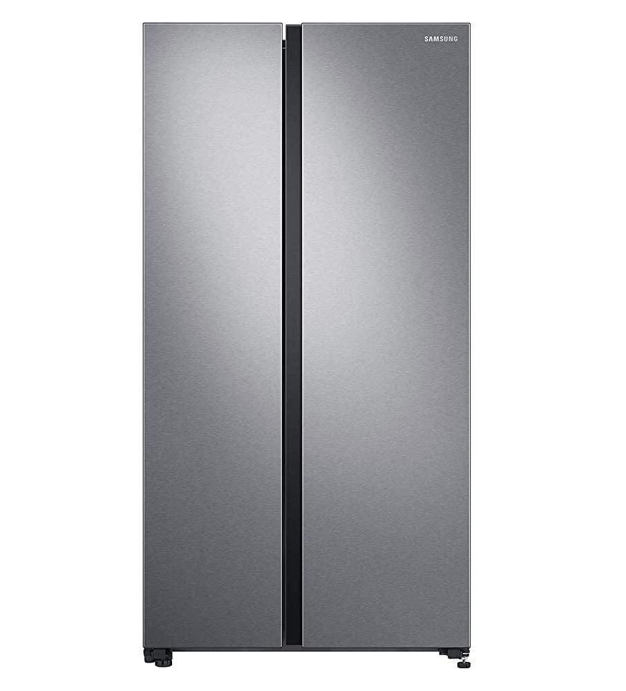 Samsung 692 L Inverter Frost-Free Side-by-Side Refrigerator (RS72A50K1SL/TL, EZ Clean Steel)