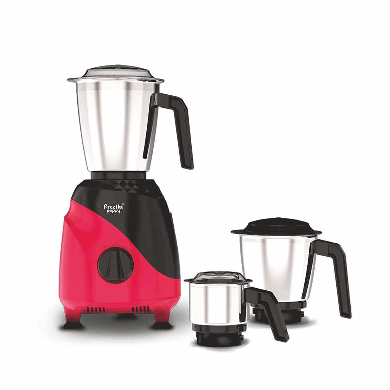 Click to open expanded view   VIDEO      Preethi Peppy MG-245 mixer grinder, 750 watt, Black & Red, 3 jars, Vega W5 Motor with 5yr Warranty & Lifelong Free Service