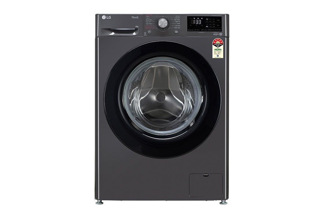 LG 8.0 kg, Front Load Washing Machine with AI Direct Drive™ Washer with Steam™ (FHV1408Z2M)