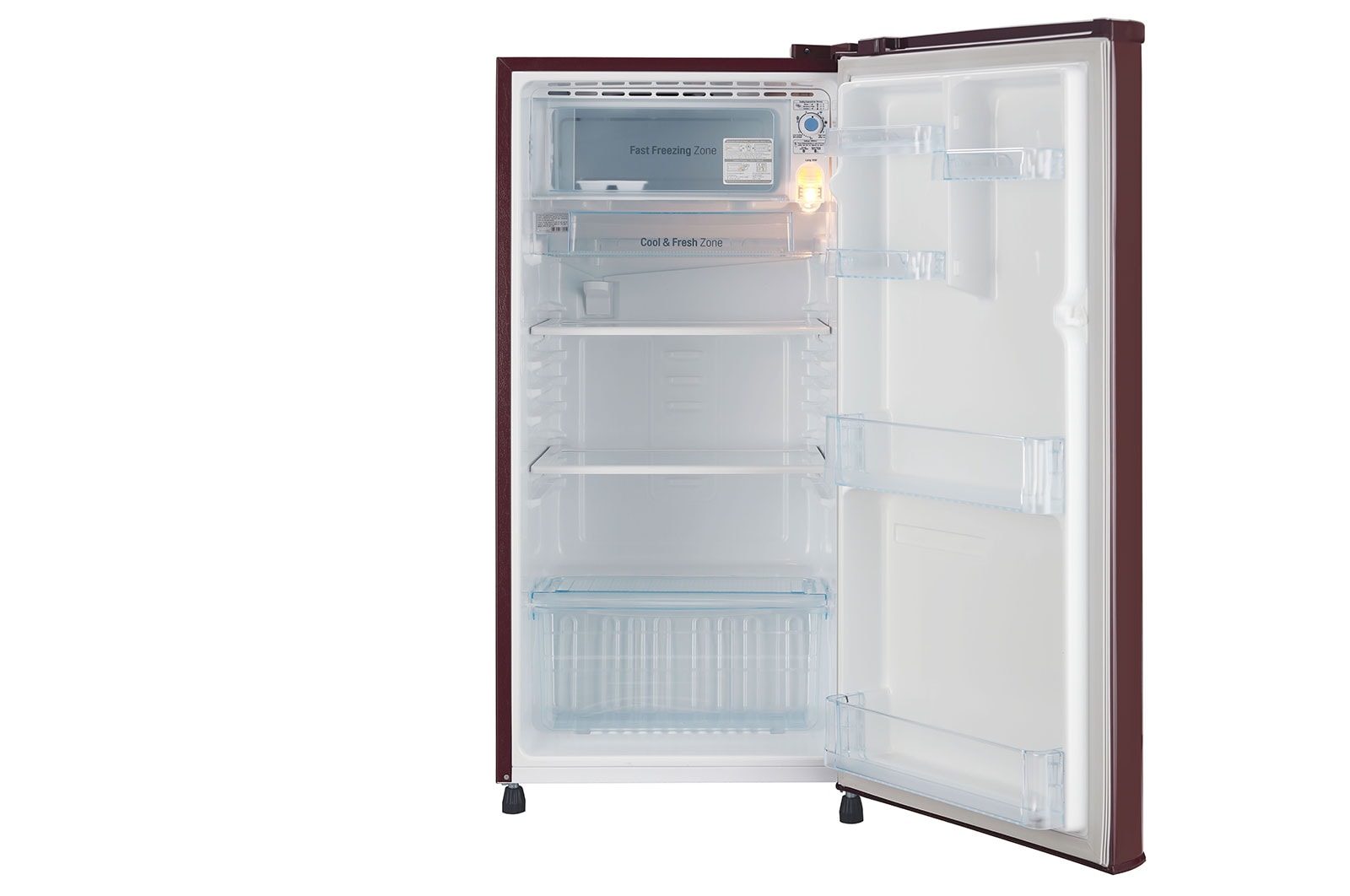 LG 188 L Single Door Refrigerator with Smart Inverter Compressor in Scarlet Dazzle Color GL-B191KSDX