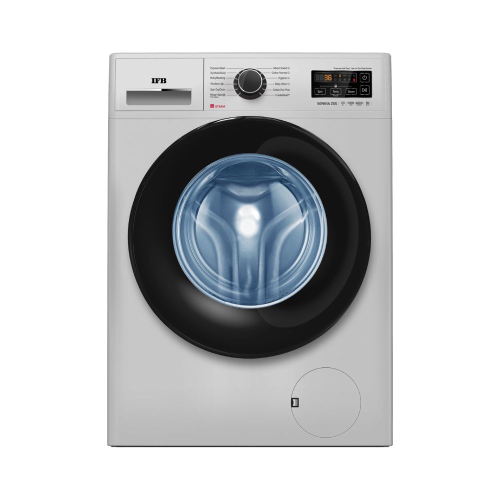 IFB 7 Kg Fully Automatic Front Load Washing Machine (SERENAZSS, Silver)