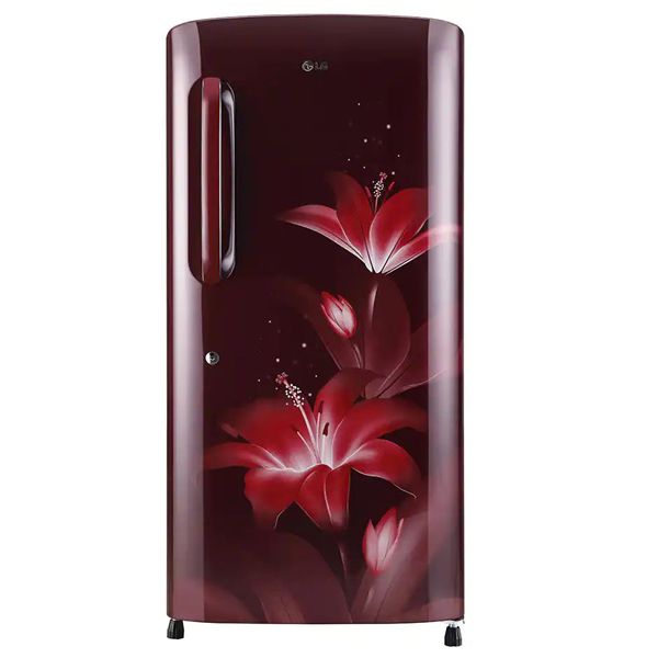 LG 215Ltr 5 Star Direct Cool Single Door Refrigerator Ruby Glow (GL-B221ARGY)