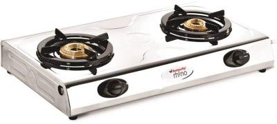 Butterfly LPG Rhino 2 Burner Stainless Steel Open Gas Stove (Multicolor)