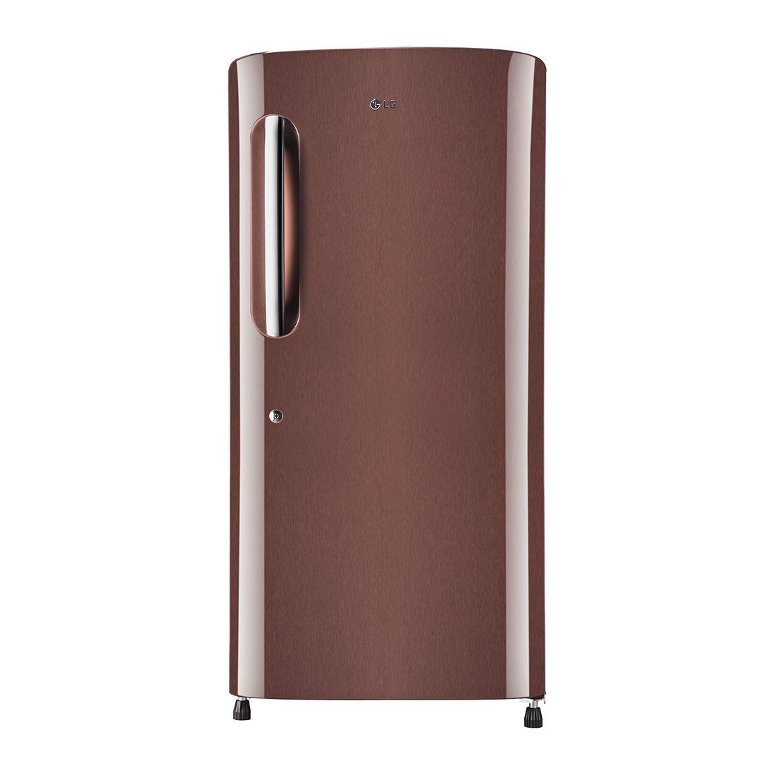 LG 215 L 4 Star Inverter Direct Cool Single Door Refrigerator (GL-B221AASY, Amber Steel)