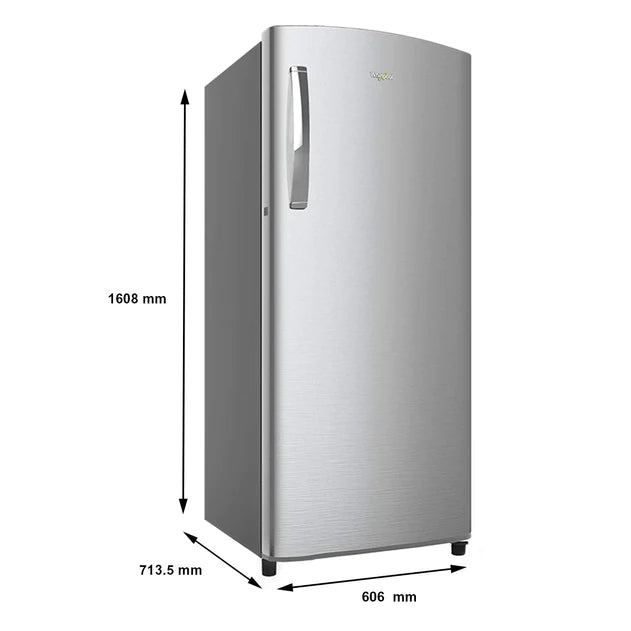 Whirlpool 280 L 3 Star Direct-Cool Single Door Refrigerator (305 IMPRO PLUS PRM 3S ALPHA STEEL, Alpha Steel)