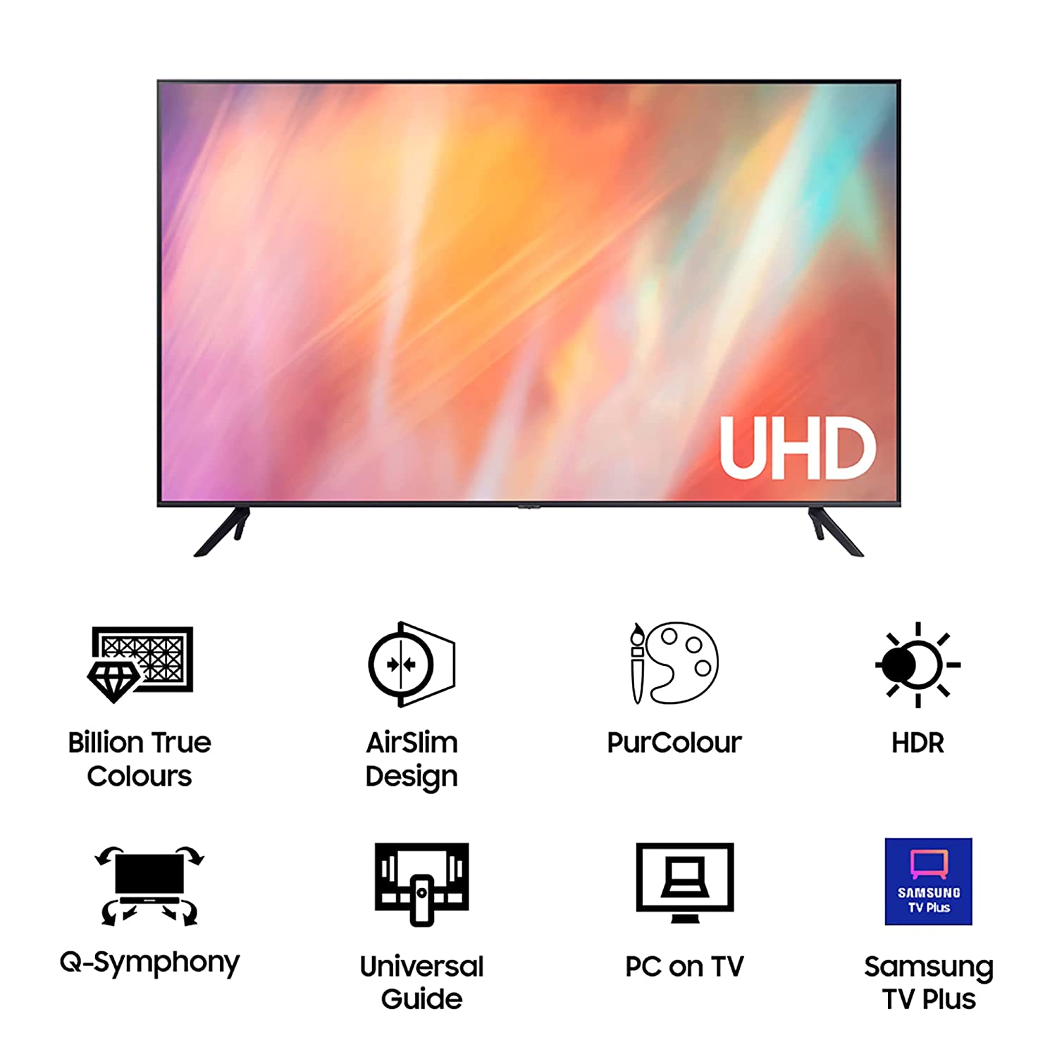 Samsung 109 cm (43 inches) 4K Ultra HD Smart LED TV UA43AU7700KLXL