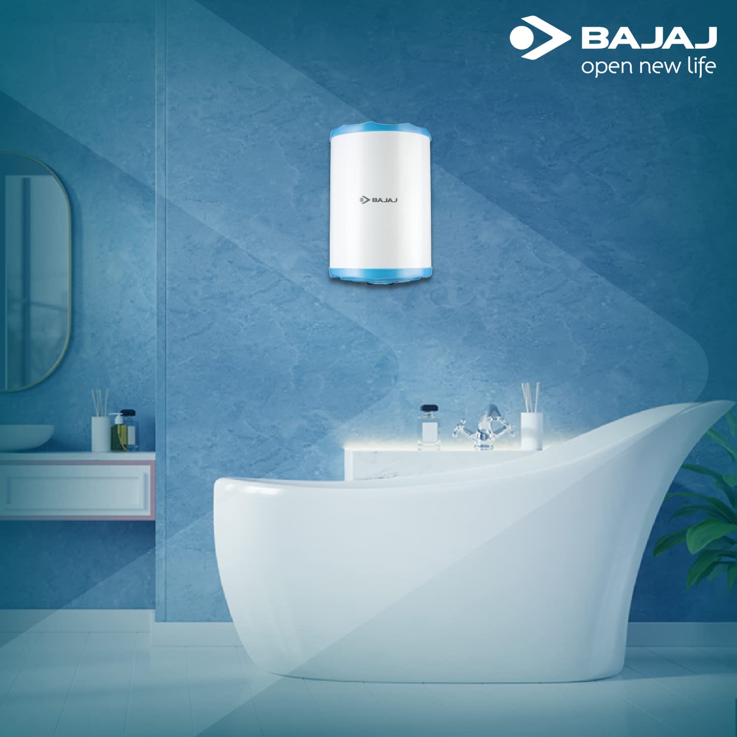 Bajaj Montage 15 litres Storage Vertical 5 Star Water Heater (White)
