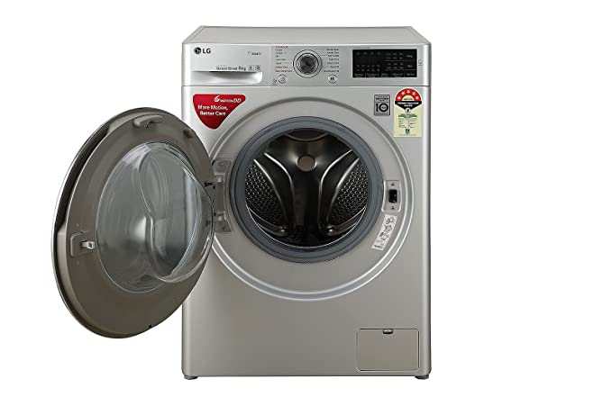LG 8 KG Fully Automatic Front Load Washing Machine (Silver,FHT1408ZNL)