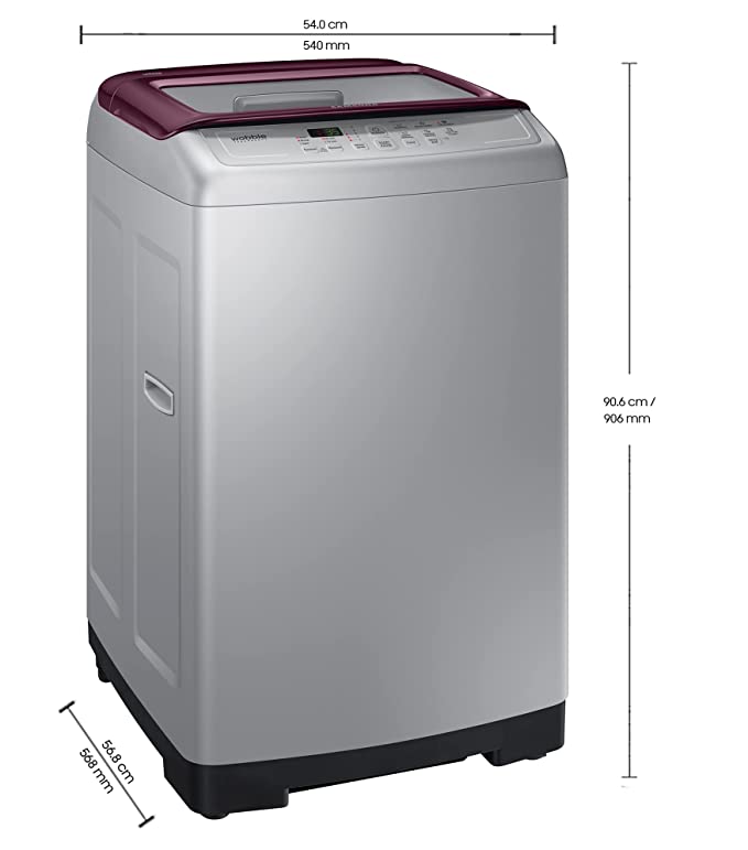 Samsung 6.5 Kg Fully-Automatic Top Loading Washing Machine (WA65A4022FS/TL, Imperial Silver, Wobble technology)