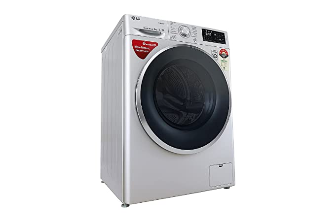 LG 8 KG Fully Automatic Front Load Washing Machine (Silver,FHT1408ZNL)