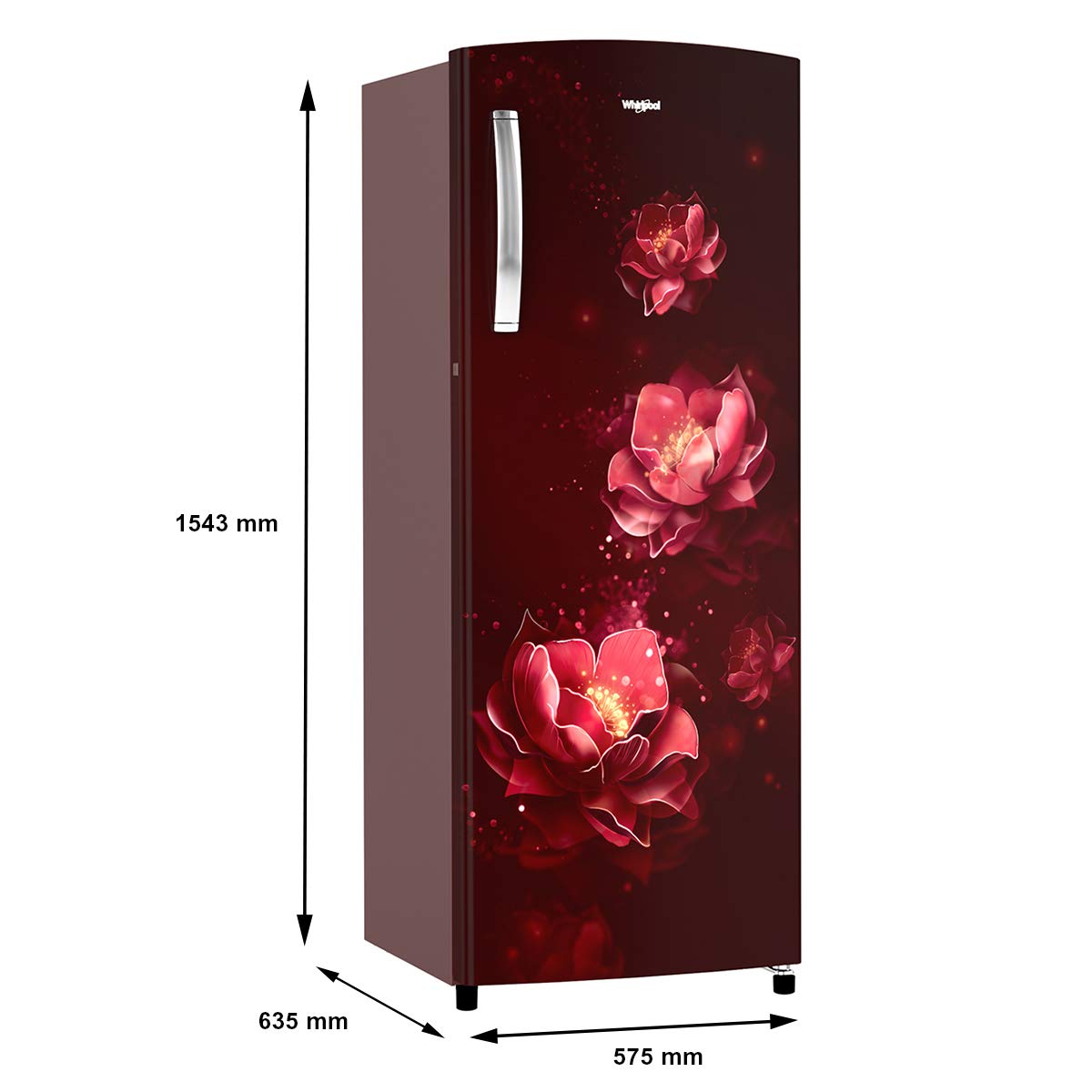 Whirlpool 280 L 3 Star Direct-Cool Single Door Refrigerator (305 IMPRO PLUS PRM 3S WINE ABYSS, Alpha Steel)