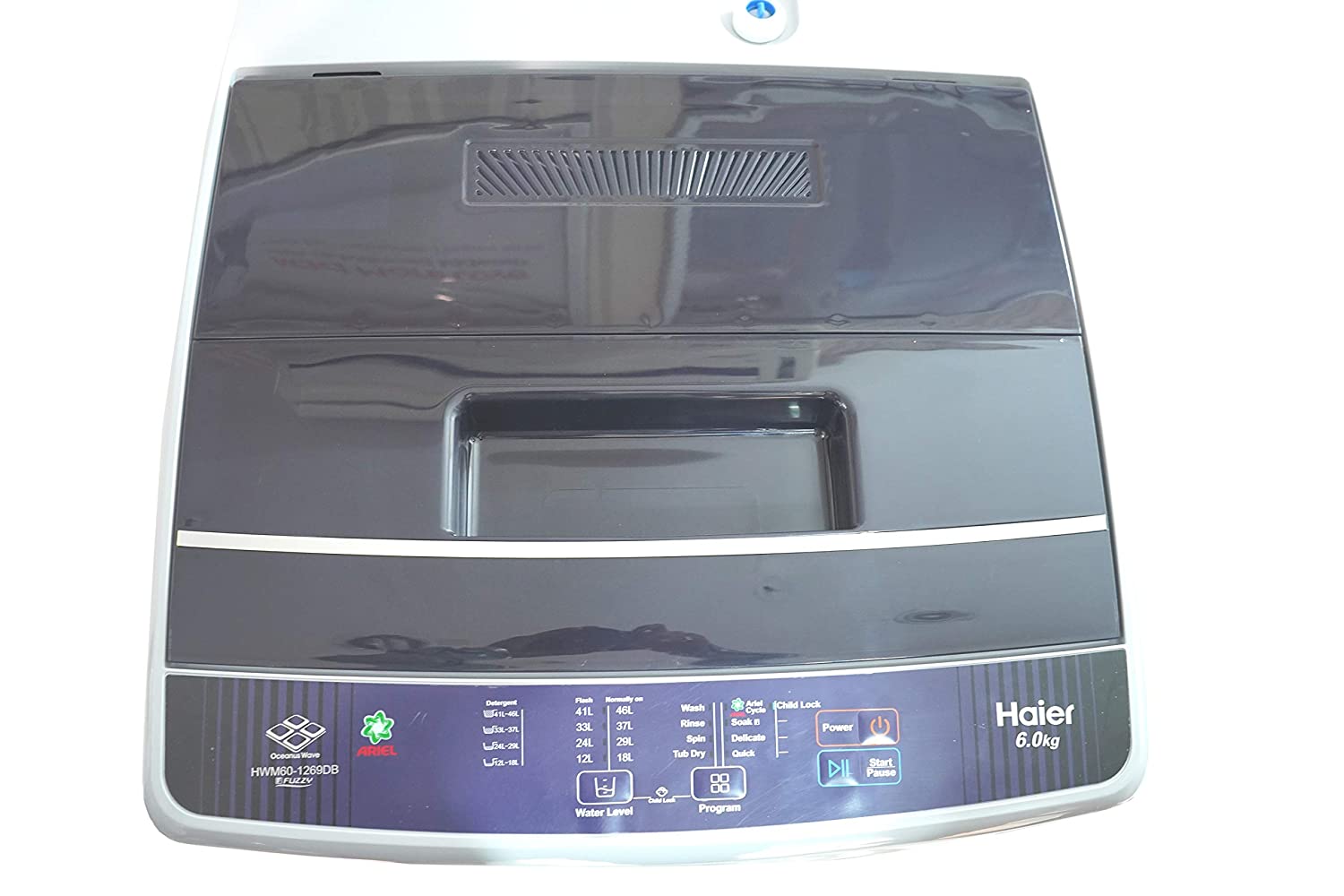 Haier 6 kg Fully-Automatic Top Loading Washing Machine (HWM60-1269DB, Moonlight Grey)