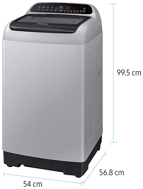Samsung 6.5 Kg Inverter 5 star Fully-Automatic Top Loading Washing Machine (WA65T4262VS/TL, Imperial Silver, Wobble technology)