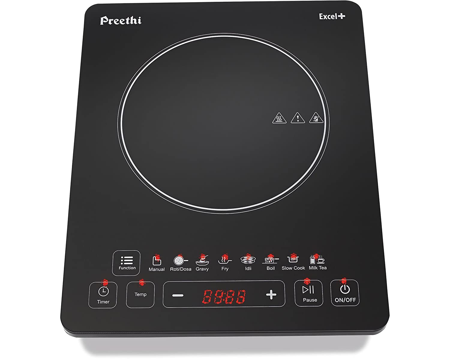 Preethi Excel Plus 117 1600-Watt Induction Cooktop (Black)