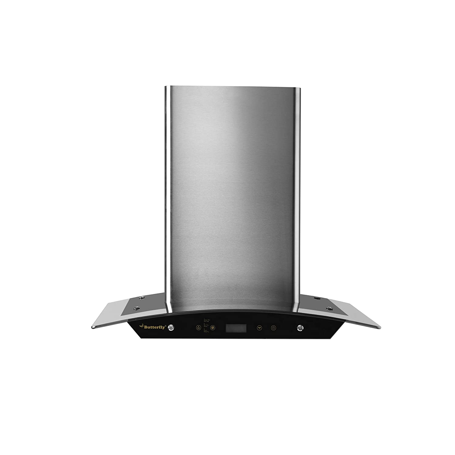 Butterfly 60cm 1200 m3/hr Chimney (Reflection, 1 Baffle Filter, Touch Control, Steel/Grey)