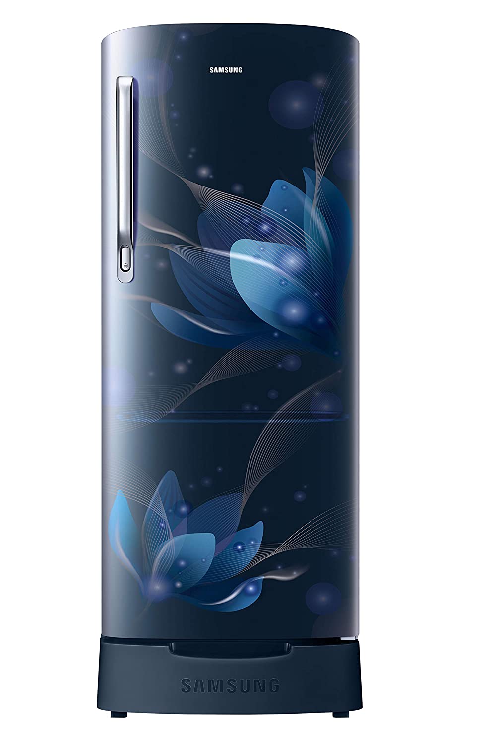 Samsung 192 L 2 Star Direct Cool Single Door Refrigerator (RR20A181BU8/HL, SAFFRON BLUE, Base stand drawer)