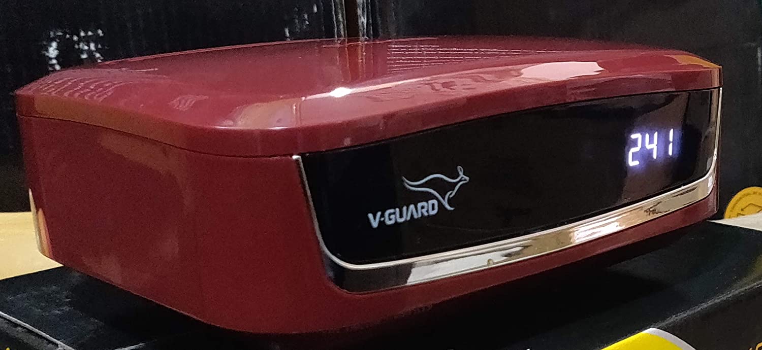 V-Guard VSDI 50 Digital Volt. Stab. for Refrigerator (165L to 300L, Red, Cherry)