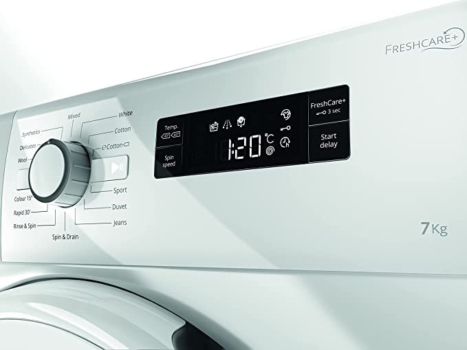 Whirlpool 7 kg Inverter Fully Automatic Front Load Washing Machine (Fresh Care 7112 (I), White, Inbuilt Heater)