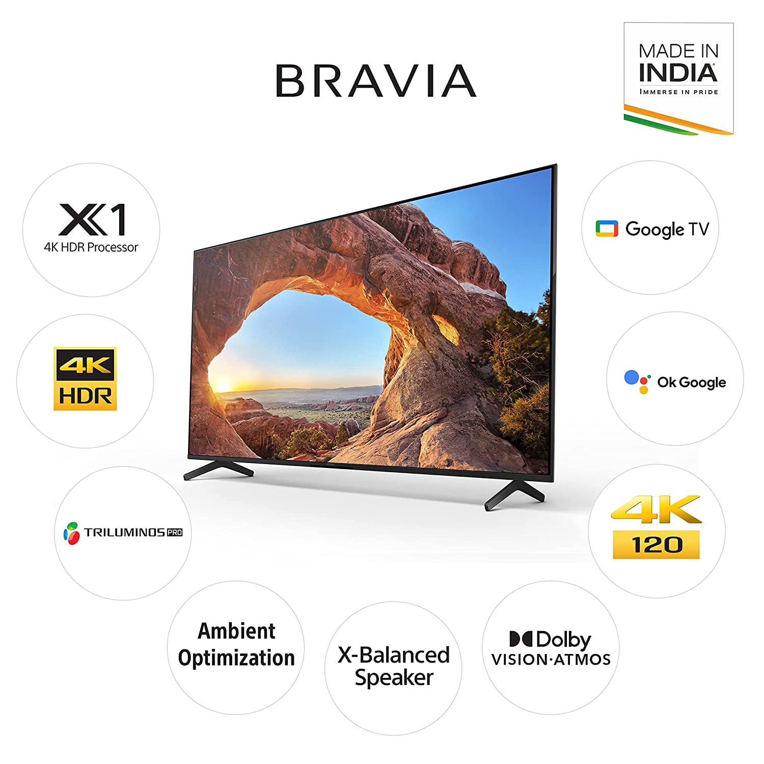 Sony Bravia 139 cm (55 inches) 4K Ultra HD Smart LED Google TV KD-55X85J