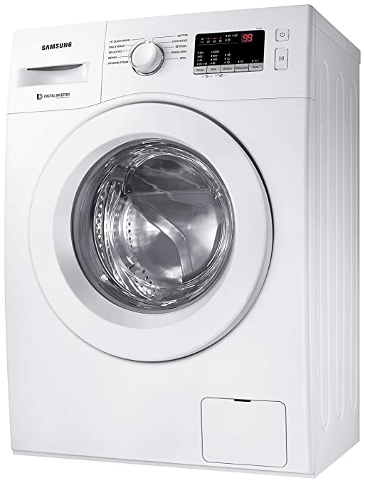 Samsung 6.0 Kg Inverter 5 star Fully-Automatic Front Loading Washing Machine (WW61R20GLMW/TL, White, Hygiene steam)