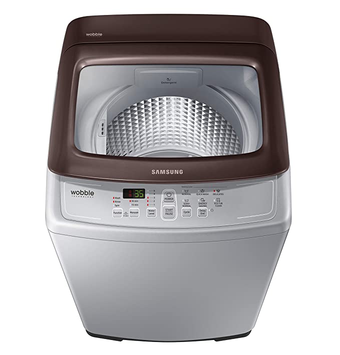 Samsung 6.5 Kg Fully-Automatic Top Loading Washing Machine (WA65A4022NS/TL, Imperial Silver, Wobble technology)