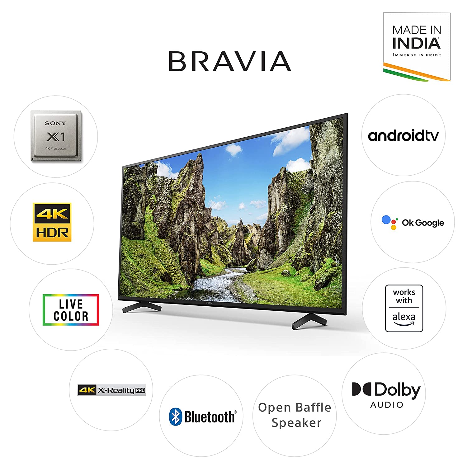 Sony Bravia 126 cm (50 inches) 4K Ultra HD Smart Android LED TV KD-50X75