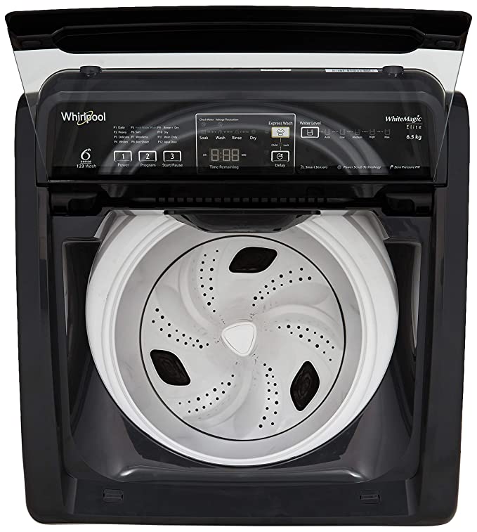 Whirlpool 6.5 Kg Fully-Automatic Top Loading Washing Machine (WHITEMAGIC ELITE 6.5 10YMW, Grey)