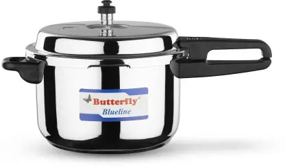 Butterfly Blue Line 7.5 L Induction Bottom Pressure Cooker  (Stainless Steel)