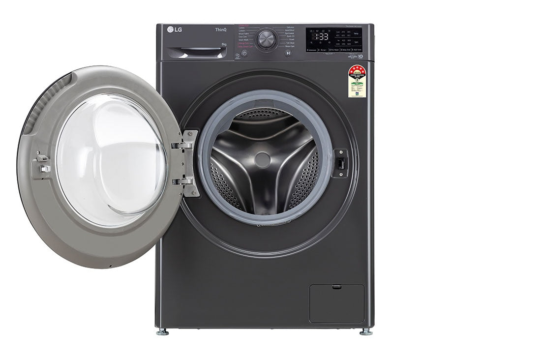 LG 8.0 kg, Front Load Washing Machine with AI Direct Drive™ Washer with Steam™ (FHV1408Z2M)