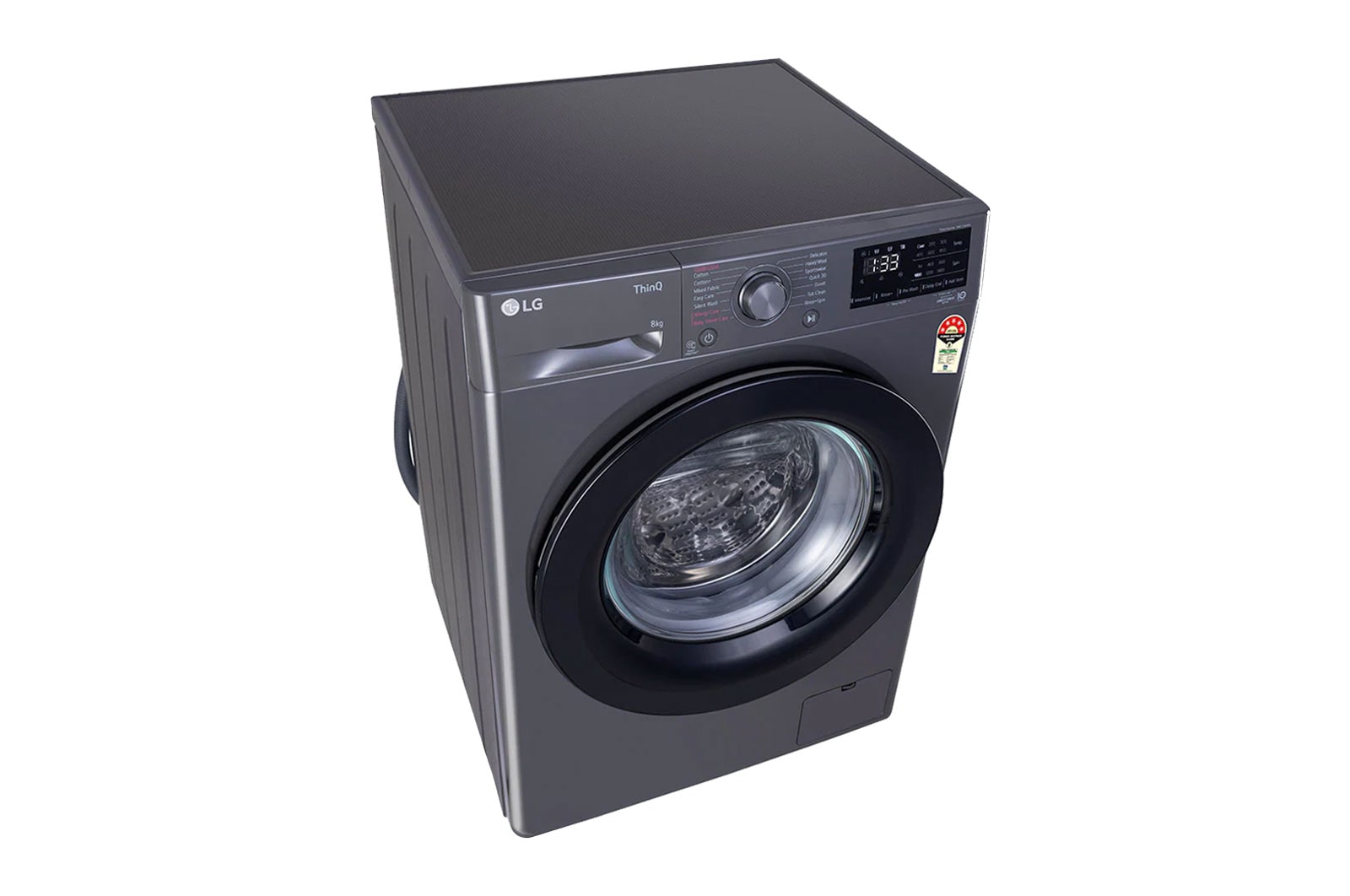 LG 8.0 kg, Front Load Washing Machine with AI Direct Drive™ Washer with Steam™ (FHV1408Z2M)