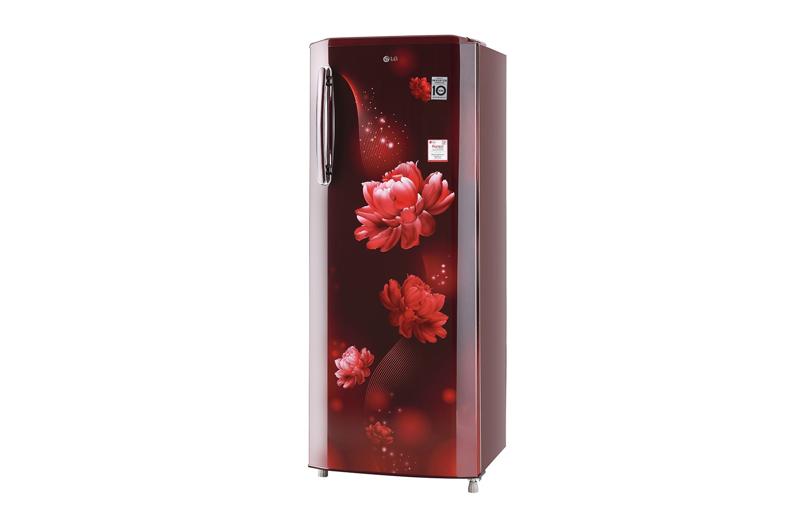 LG 270 L Single Door Refrigerator with Smart Inverter Compressor in Scarlet Charm Color