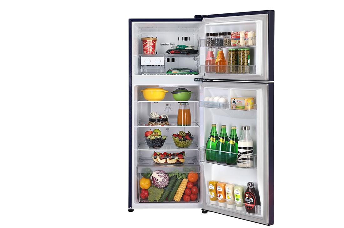 LG 260 L Frost Free Double Door Refrigerator in Blue Plumeria