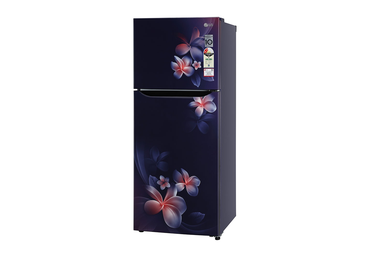 Lg double door on sale fridge blue colour