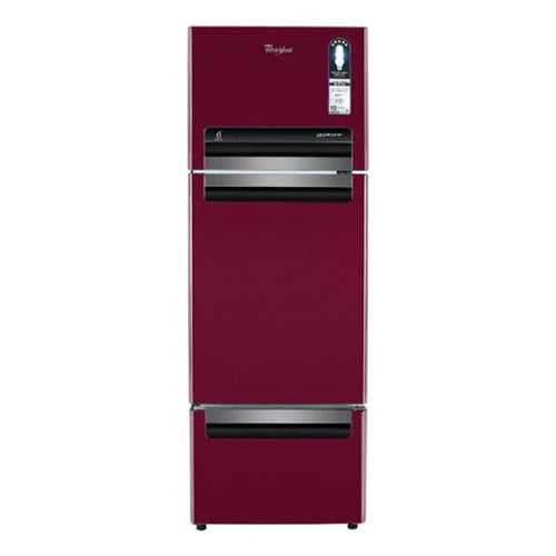 Whrilpool 240Ltr 2 Star Triple Door Refrigerator - FP 263D PROTTON ROY WINE STREAM (N) (21445)